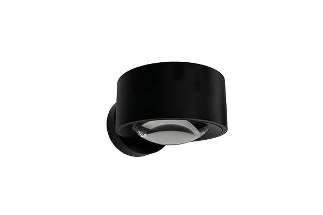 Easy Lens vegglampe opp/ned 14,5W 1800-2700 Kelvin dimtowarm - Svart-Vegglamper-Antidark-Svart-2-215-30-2-Lightup.no