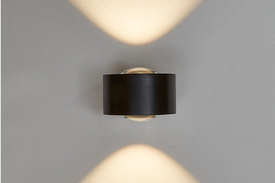 Easy Lens vegglampe opp/ned 14,5W 1800-2700 Kelvin dimtowarm - Svart-Vegglamper-Antidark-Svart-2-215-30-2-Lightup.no