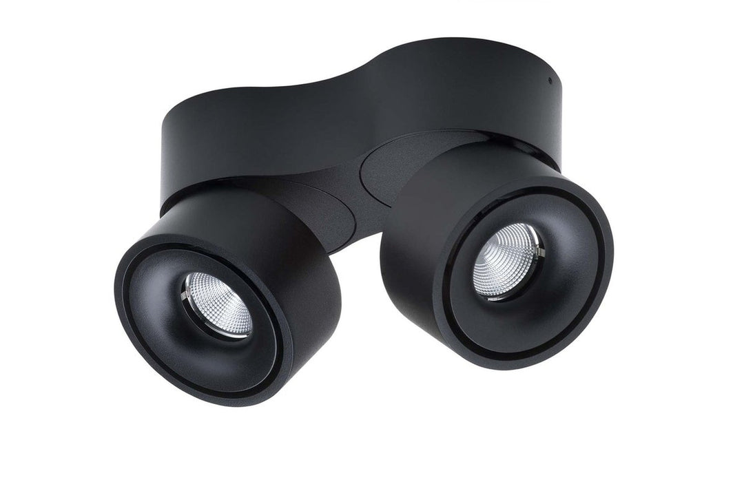 Easy W2100 Double takspot 2x10W 2700K Dimbar Hull for ledning - Svart-Taklamper-Antidark-Svart-2-215-09-20-Lightup.no