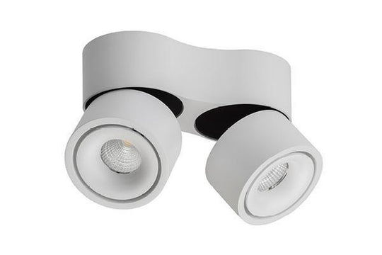 Easy mini W275 Double takspot 2x7W 2700K Dimbar Hull til ledning - Hvit-Taklamper-Antidark-Hvit-2-215-10-10-Lightup.no