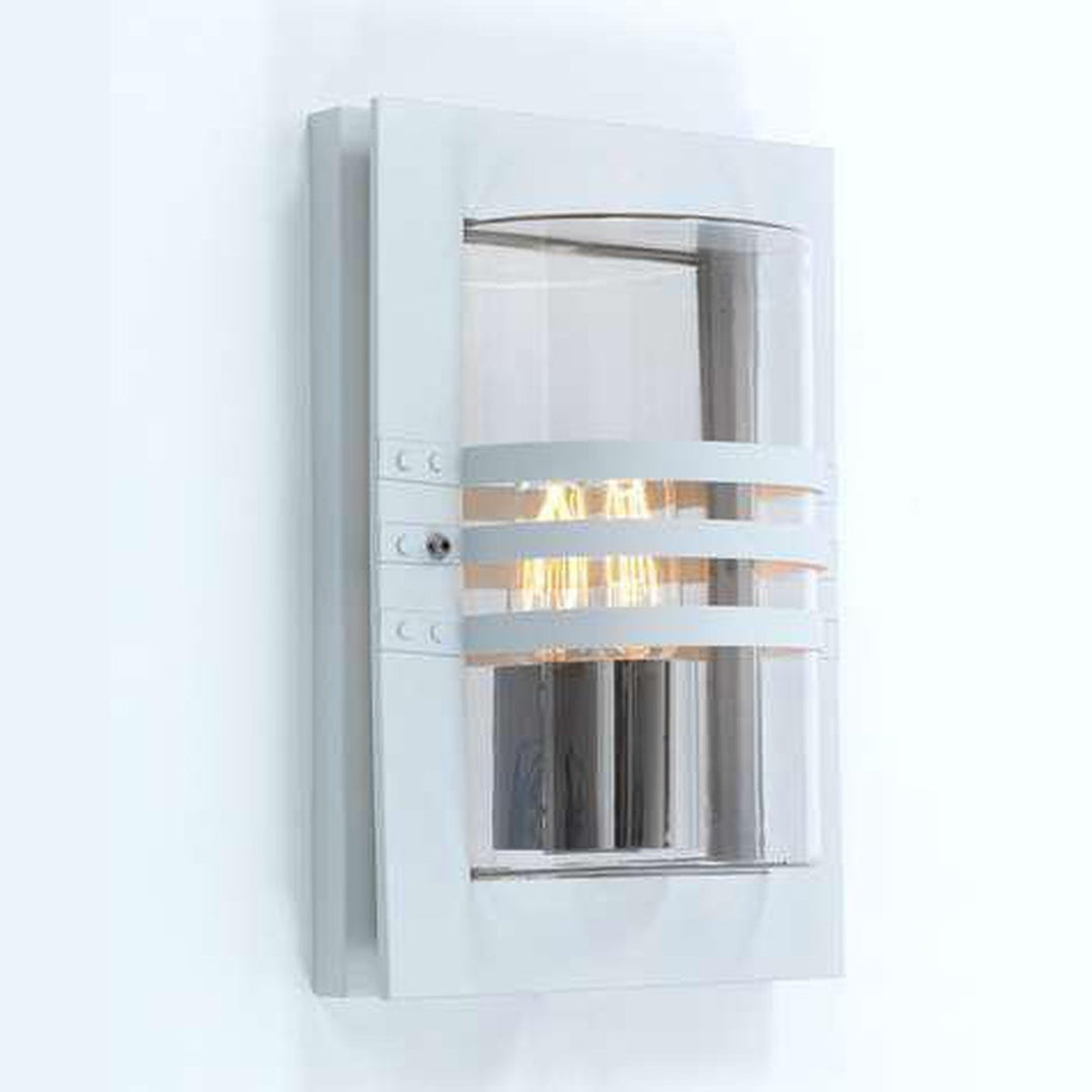 Ekeberg vegglampe - Hvit-Utebelysning vegg veggskjold-Eglo-Hvit-3100000325-Lightup.no