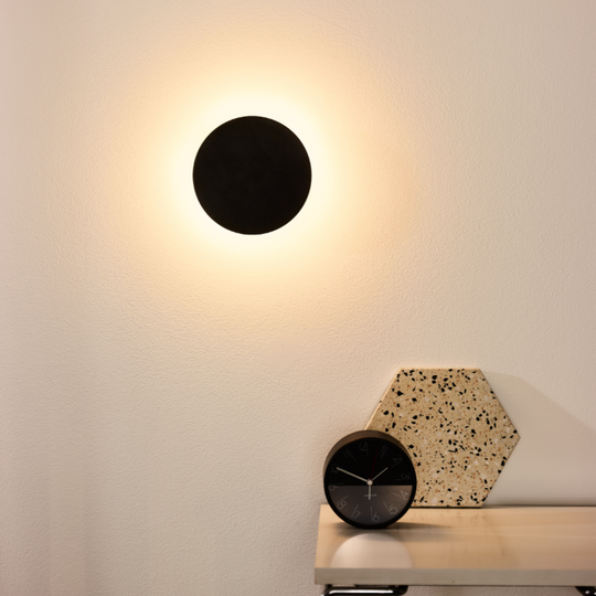 Eklyps vegglampe 15 cm-Vegglamper-Lucide-Svart-LC46201/06/30-Lightup.no
