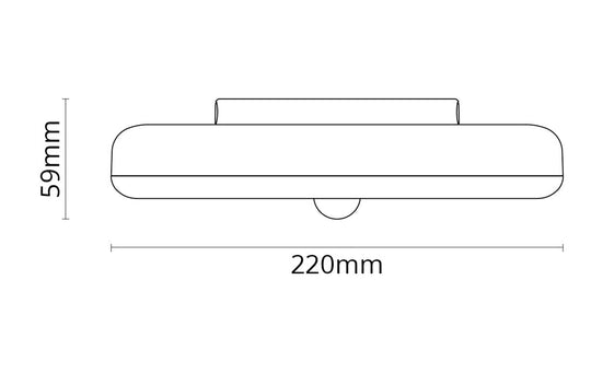 Etne taklampe 22 cm 11W 3000K PIR Sensor - Hvit-Taklamper-Sg Armaturen As-Hvit-3307366-Lightup.no