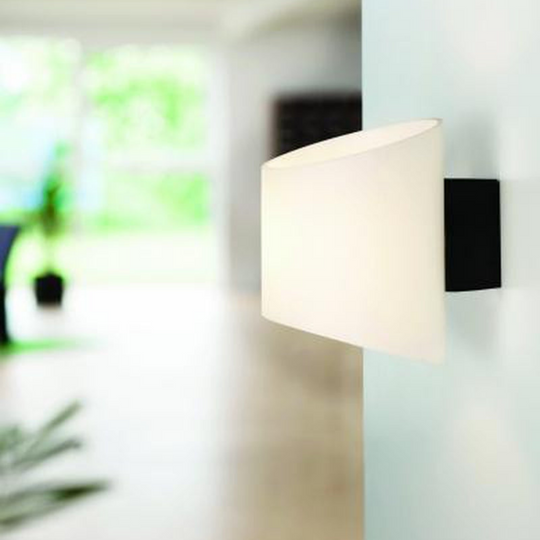 Evoke Oval 18 cm vegglampe - Antrasittgrå/Hvit-Vegglamper-Herstal-Grå / Hvit-HB03036141520-Lightup.no