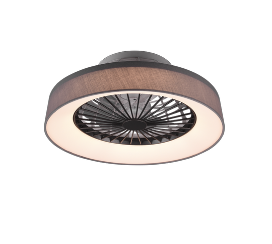 Farsund tak vifte 3000-6500K 26,8W m/Fjernkontroll - Grå-Vifter-Reality-Grå-Trl__R62662111-Lightup.no