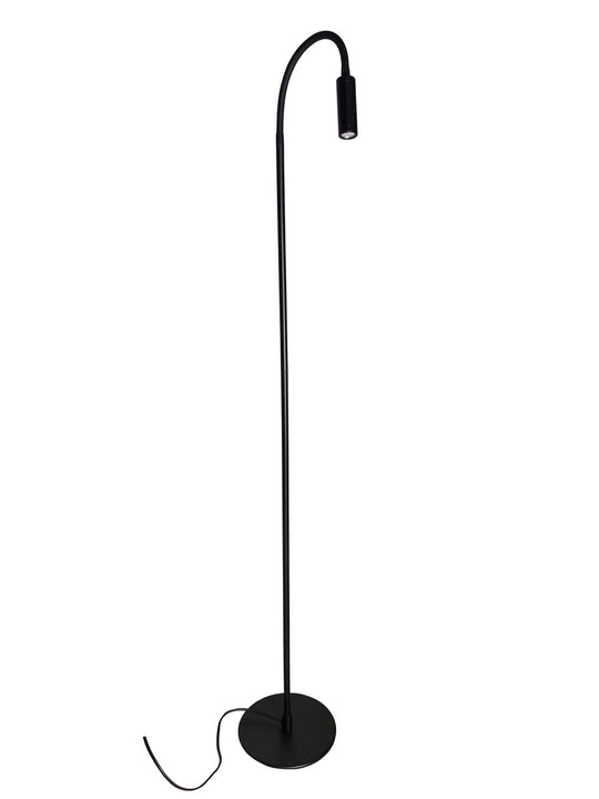 Flexi gulvlampe 3W Dimbar - Svart-Gulvlamper-NorDesign-Svart-372588105-Lightup.no