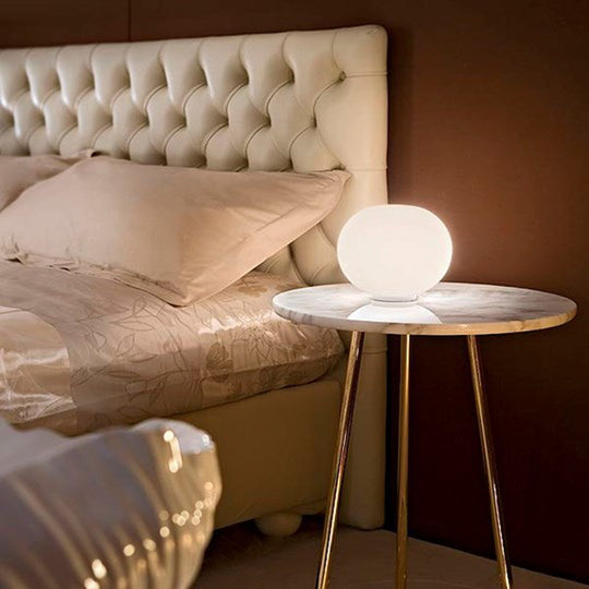 Flos Glo-Ball Basic Zero bordlampe 19cm - med dimmer-Bordlamper-Flos-Opal-Fls__F3330009-Lightup.no