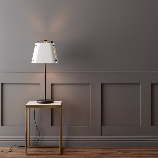 Fold bordlampe - Antrasitt/Hvit struktur-Bordlamper-Belid-Grå-4433210-Lightup.no