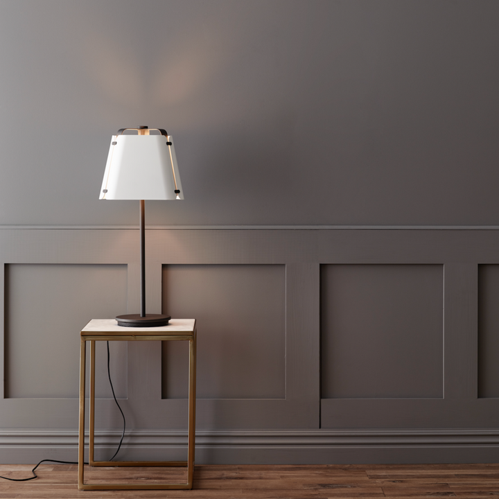 Fold bordlampe - Antrasitt/Hvit struktur-Bordlamper-Belid-Grå-4433210-Lightup.no