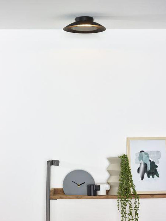 Foskal taklampe 21,5 cm 6W 2700 Kelvin-Taklamper-Lucide-Svart-LC79177/06/30-Lightup.no