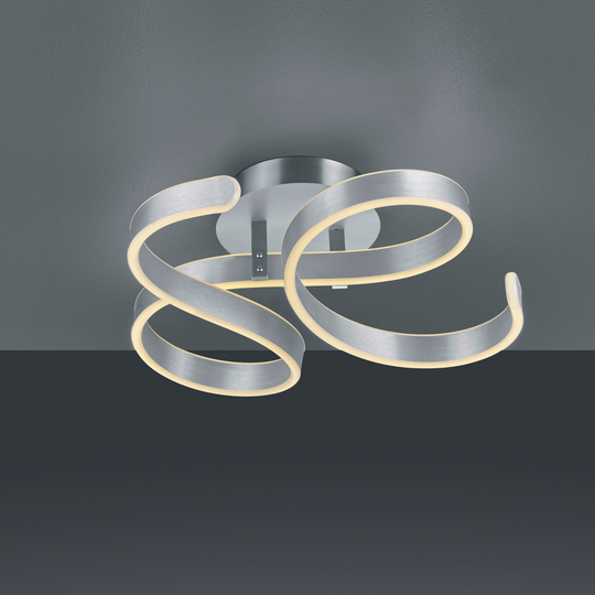 Francis taklampe - Børstet aluminium-Taklamper-Trio Lighting-Børstet Aluminium-Trl__671310105-Lightup.no