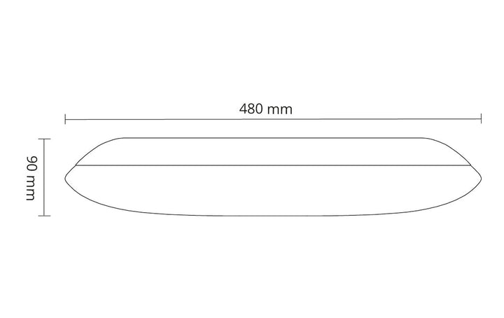 Frosta 480 tak/vegglampe 17W 3000K Dimbar - Hvit-Taklamper-Sg Armaturen As-Hvit-3001125-Lightup.no
