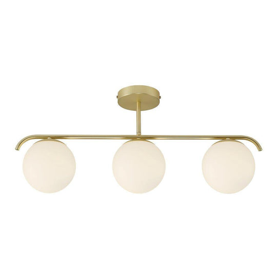 Grant taklampe - Messing/Opal-Taklamper-Nordlux-Messing / Hvit-2010583035-Lightup.no