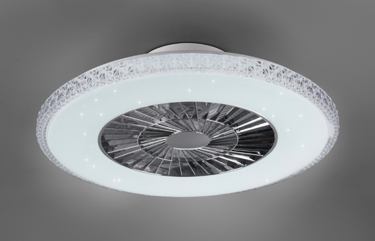 Harstad tak vifte 3000-6500K 39,6W m/Fjernkontroll - Kromfarget-Vifter-Reality-Krom-Trl__R62412106-Lightup.no