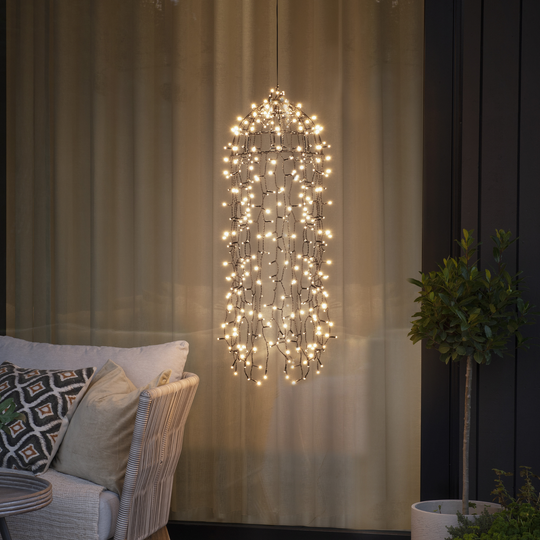 Hengende manet med 400 lys - 95 cm-Julebelysning juletrelys ute-Konstsmide-Amber-3916-700-Lightup.no
