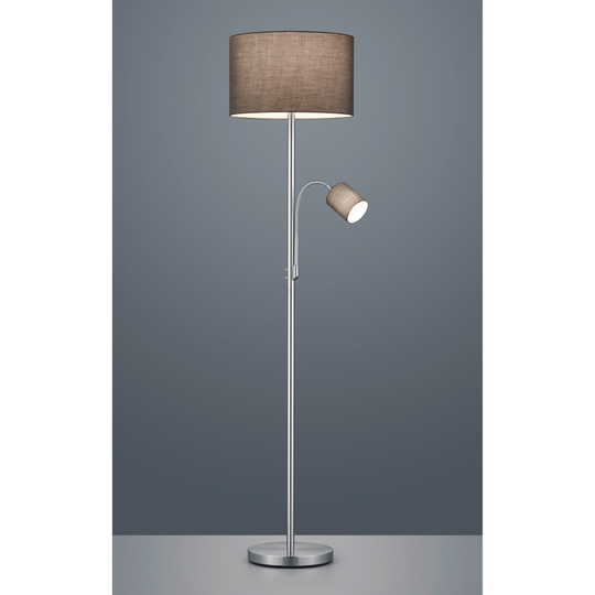 Hotel gulvlampe - Nikkel/grå-Gulvlamper-Trio Lighting-Nikkel / Grå-Trl__403900211-Lightup.no