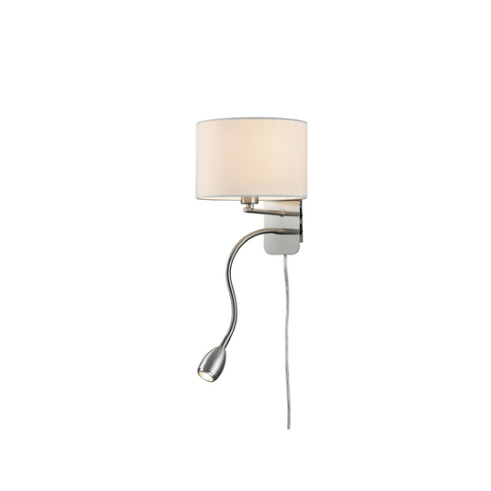 Hotel vegglampe - Nikkel/hvit-Vegglamper-Trio Lighting-Hvit-Trl__271170201-Lightup.no