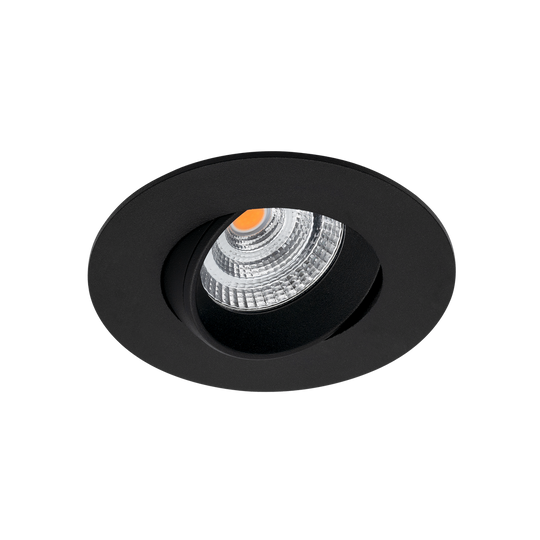 Icarus lavtbyggende downlight Isosafe 7W RA95 2700K 68-83 mm dimbar - Svart-Downlight lavtbyggende-Norlux-Svart-101970-36-2-Lightup.no