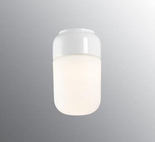 Ifø Ohm 100/170 tak/vegg 8W led dimbar IP44 - Hvit/Opal glass-Taklamper-Ifø Electric-Hvit-8341-800-10-Lightup.no