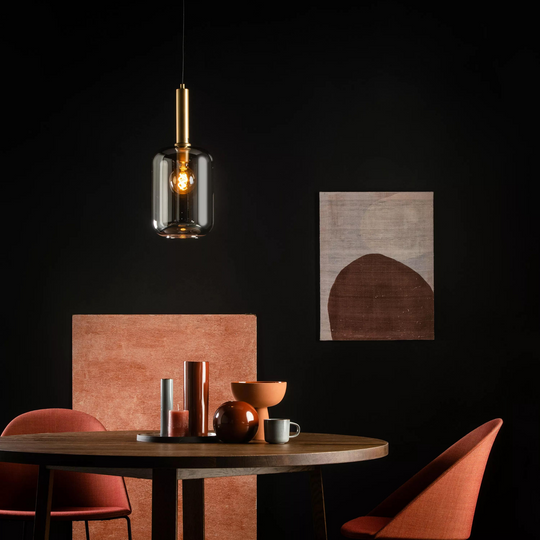 Joanet takpendel 22 cm-Takpendler-Lucide-Messing / Røyk-LC45494/01/65-Lightup.no