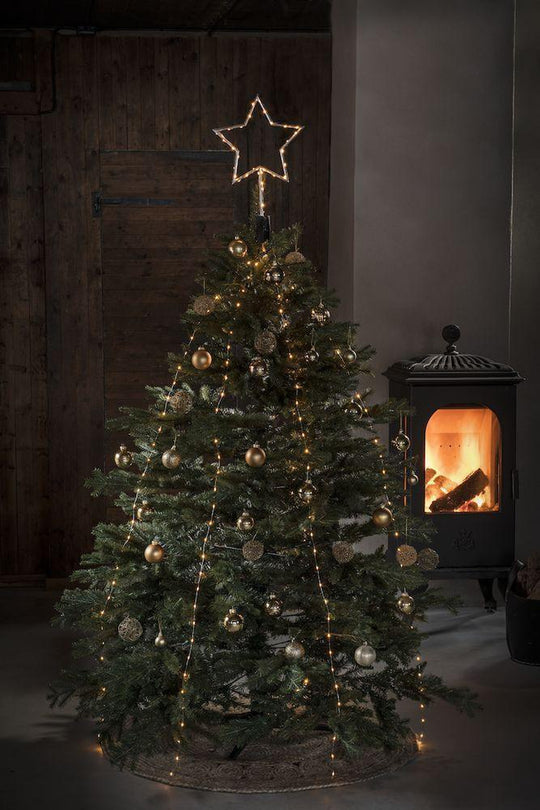 Juletrebelysning med toppstjerne 274 Led-Julebelysning juletrelys og slynger-Konstsmide-Sølv-6315-890-Lightup.no