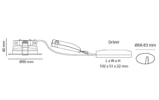 Junistar Eco IsoSafe 8 pack 6W LED 3000K - Matt hvit-Downlight lavtbyggende-Sg Armaturen As-Hvit-3201875-Lightup.no
