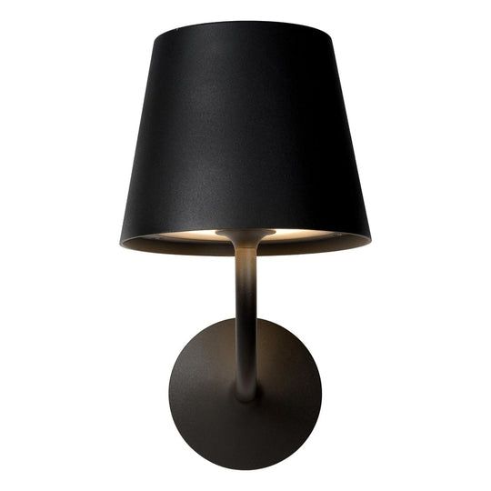 Justin vegglampe - Svart-Utebelysning vegg veggskjold-Lucide-Svart-LC27888/07/30-Lightup.no
