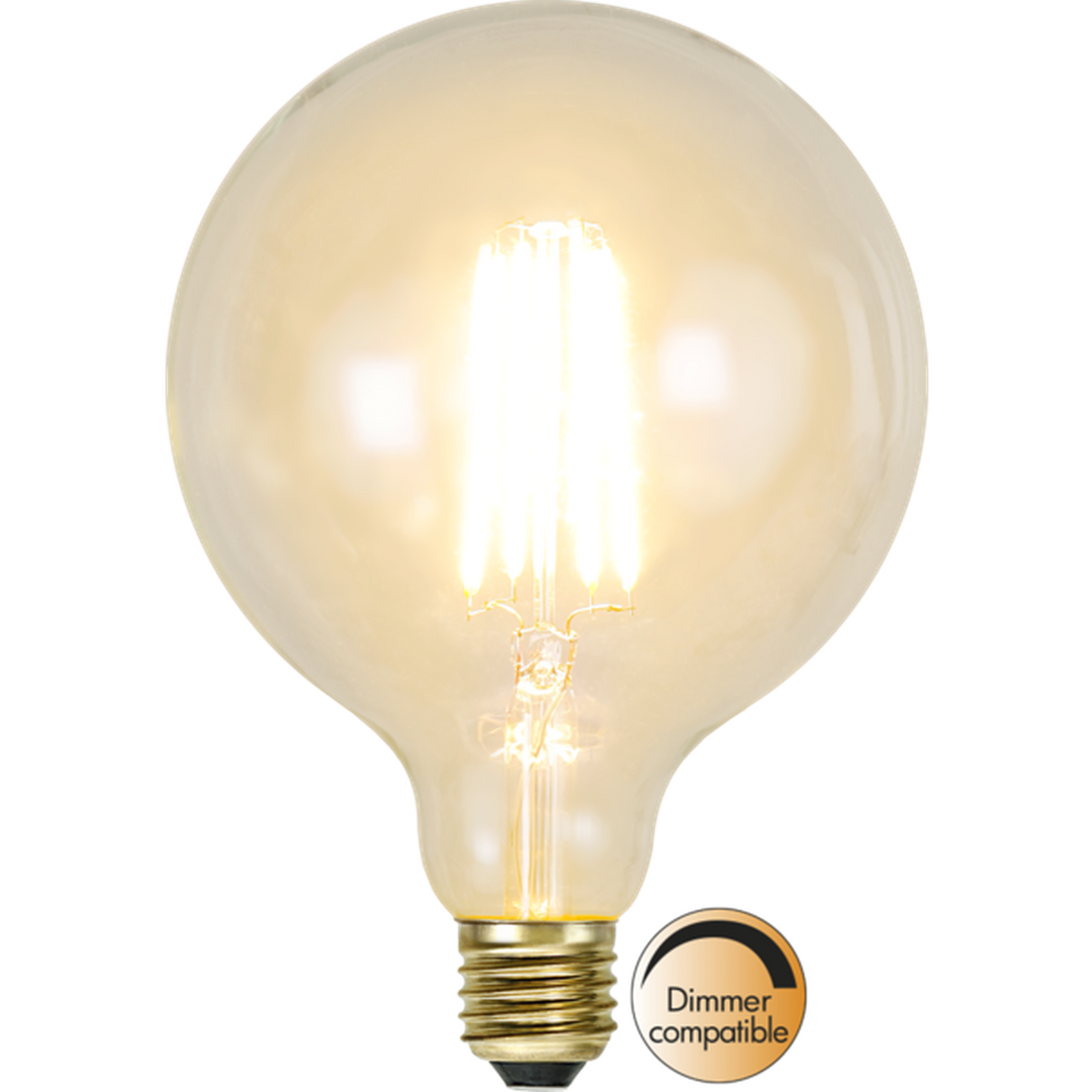 Klar Glob LED Filament 125mm-LED-pære E27 sokkel-Star Trading-Klar-352-54-Lightup.no