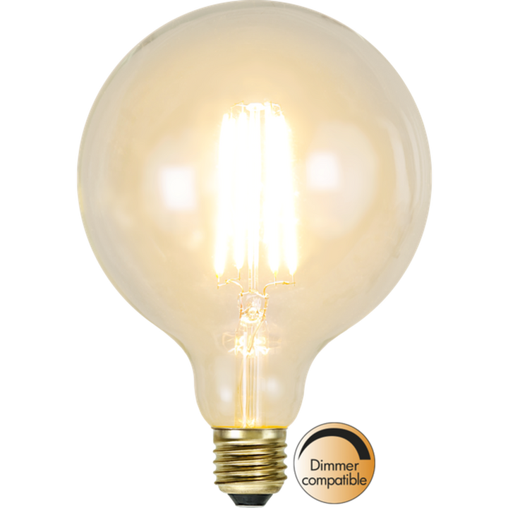 Klar Glob LED Filament 125mm-LED-pære E27 sokkel-Star Trading-Klar-352-54-Lightup.no
