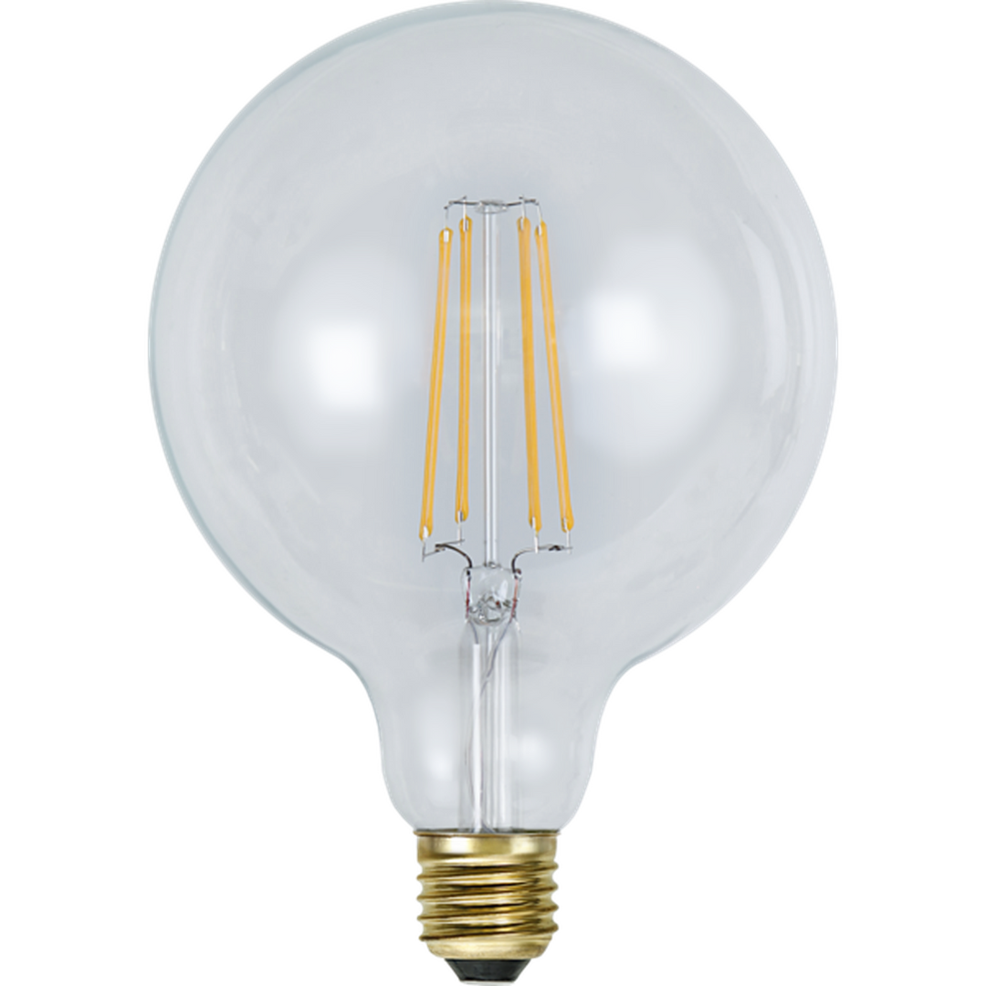 Klar Glob LED Filament 125mm-LED-pære E27 sokkel-Star Trading-Klar-352-54-Lightup.no