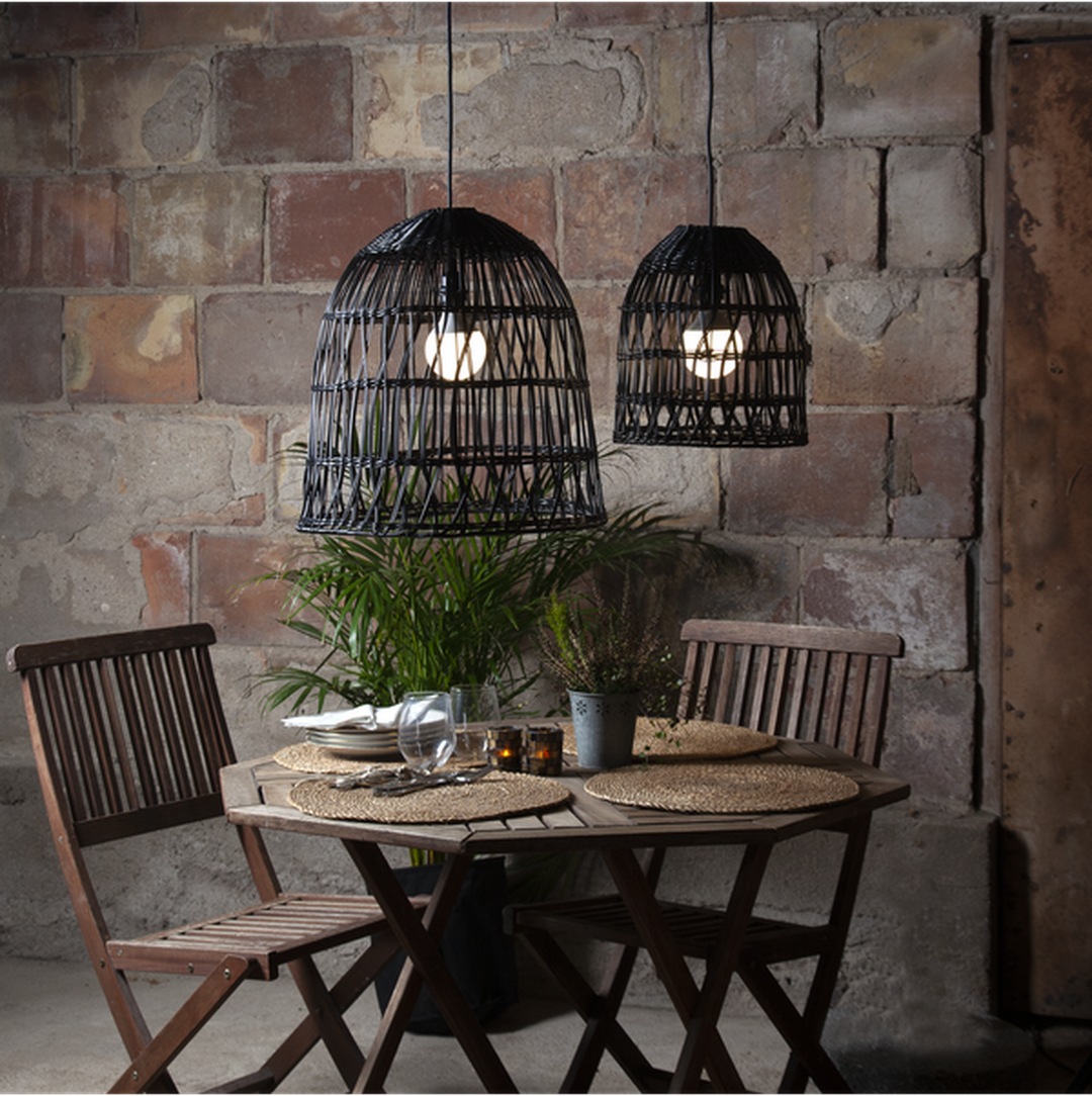 Knute utendørs lampeskjerm 30 cm IP44 - Svart-Utebelysning Hagebelysning-Star Trading-Svart-092-03-Lightup.no