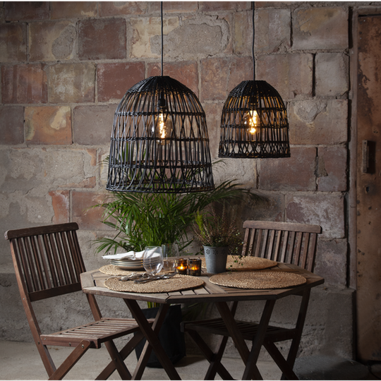 Knute utendørs lampeskjerm 48 cm IP44 - Svart-Utebelysning Hagebelysning-Star Trading-Svart-092-00-Lightup.no