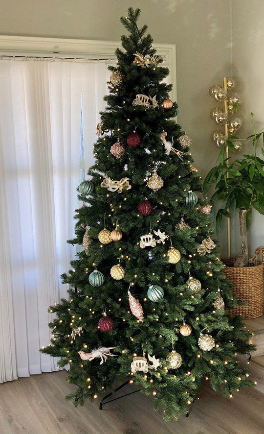 Kunstig juletre 180 cm 40% PE og 60% PVC 300 LED varmhvit-Julebelysning kunstig juletre-Trend Collection-Grønn-TC-7013-180-Lightup.no