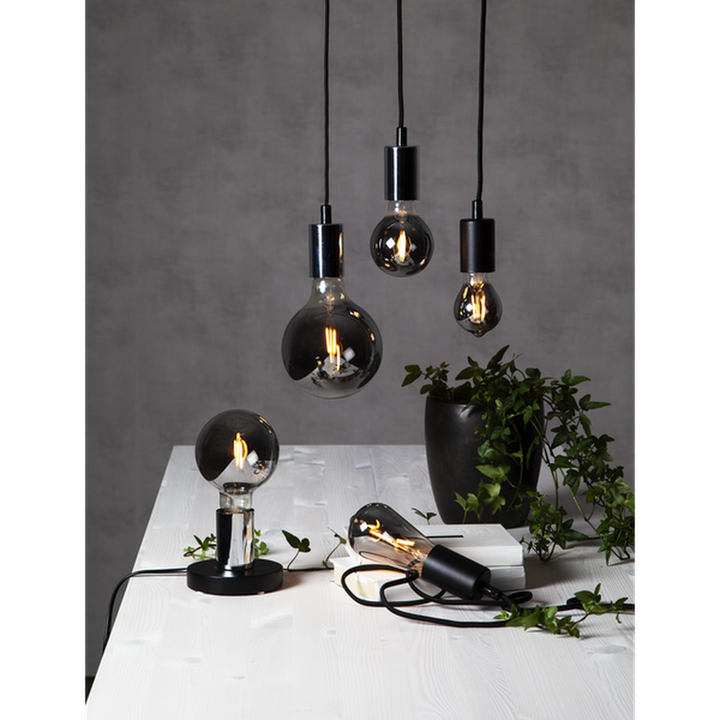 LED-pære 1,8W plain smoke 125mm-LED-pære E27 sokkel-Star Trading-Røyk-355-83-Lightup.no