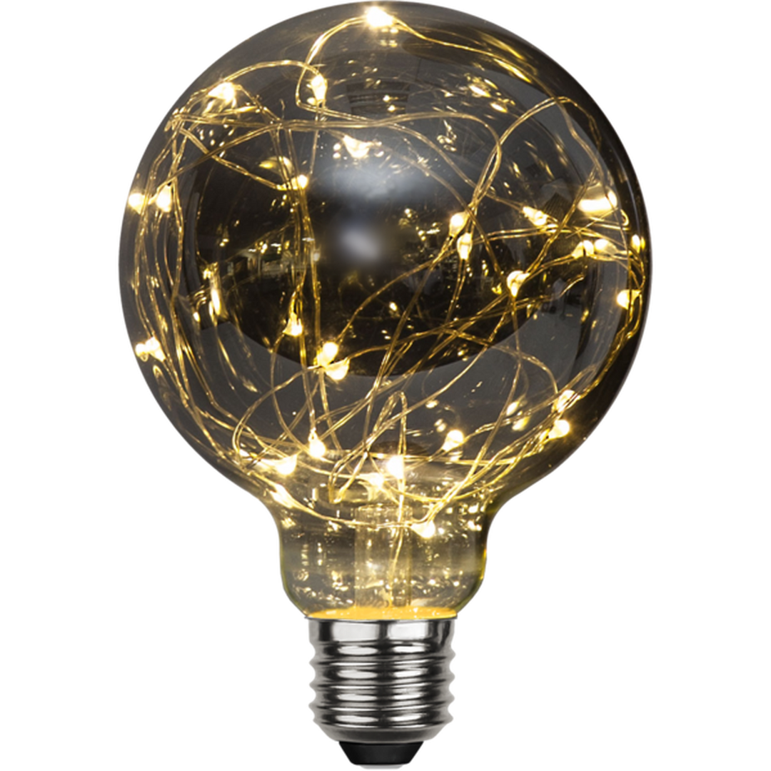 LED-pære smokey med små lys E27 (1,5W)-LED-pære E27 sokkel-Star Trading-Røyk-363-34-Lightup.no