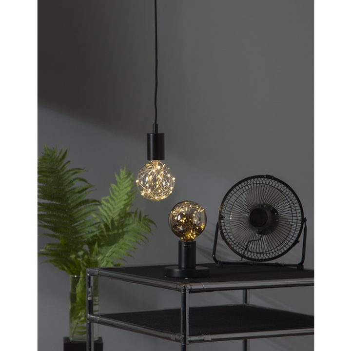 LED-pære smokey med små lys E27 (1,5W)-LED-pære E27 sokkel-Star Trading-Røyk-363-34-Lightup.no