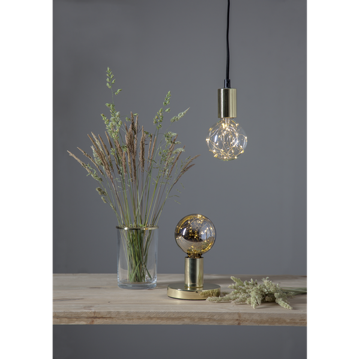 LED-pære smokey med små lys E27 (1,5W)-LED-pære E27 sokkel-Star Trading-Røyk-363-34-Lightup.no