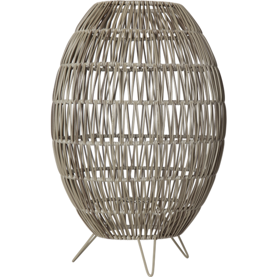 Linde utendørs gulv lampeskjerm H46 cm IP44 - Grå/beige-Utebelysning Hagebelysning-Star Trading-Grå / Beige-092-06-Lightup.no