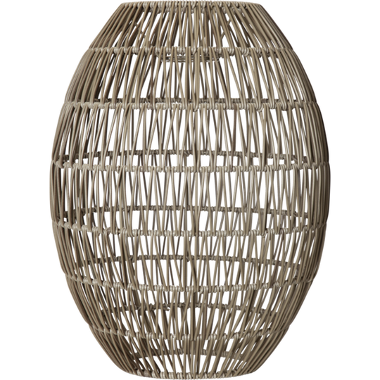 Linde utendørs lampeskjerm 30 cm IP44 - Grå/beige-Utebelysning Hagebelysning-Star Trading-Grå / Beige-092-07-Lightup.no