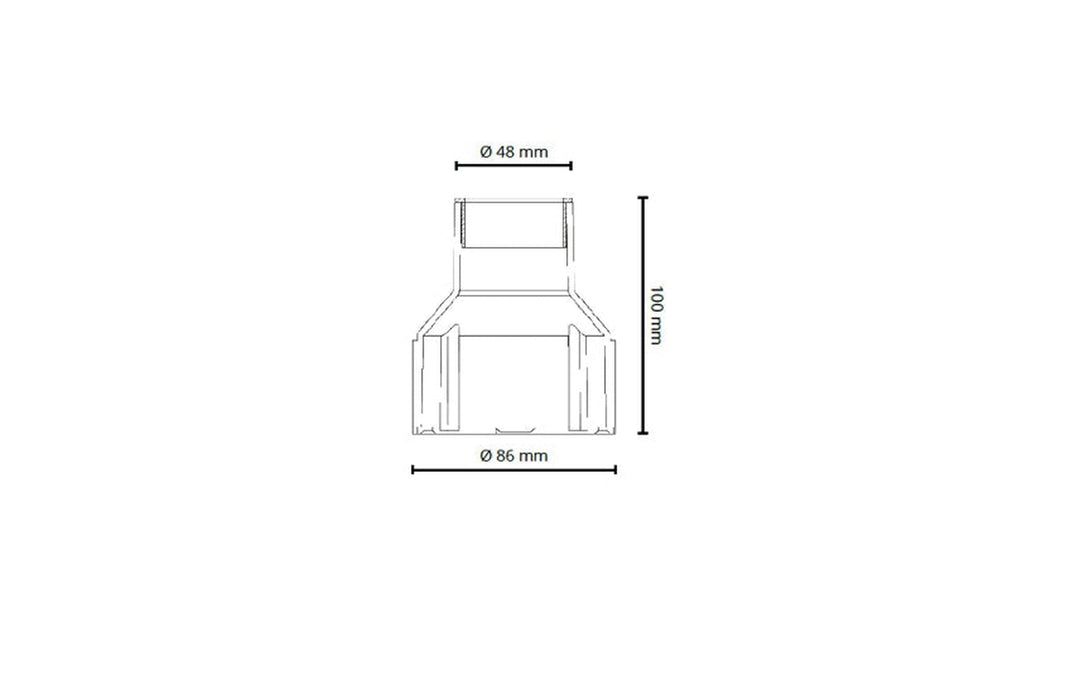 Luna Deco Sort In-ground box ABS-Utebelysning uplight-Sg Armaturen As-Svart-3102599-Lightup.no