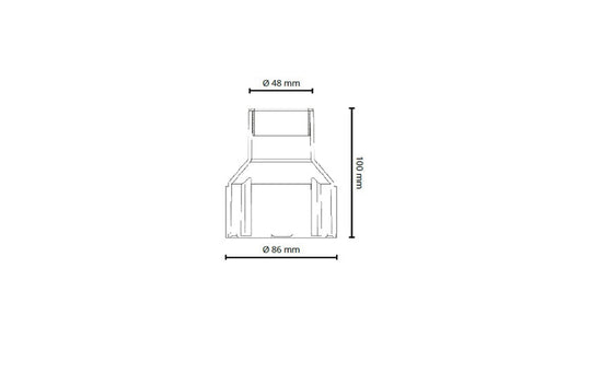 Luna Deco Sort In-ground box ABS-Utebelysning uplight-Sg Armaturen As-Svart-3102599-Lightup.no