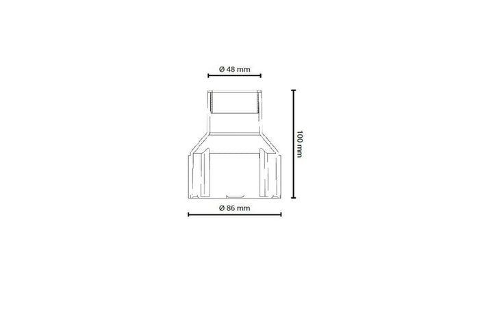 Luna Deco Sort In-ground box ABS-Utebelysning uplight-Sg Armaturen As-Svart-3102599-Lightup.no