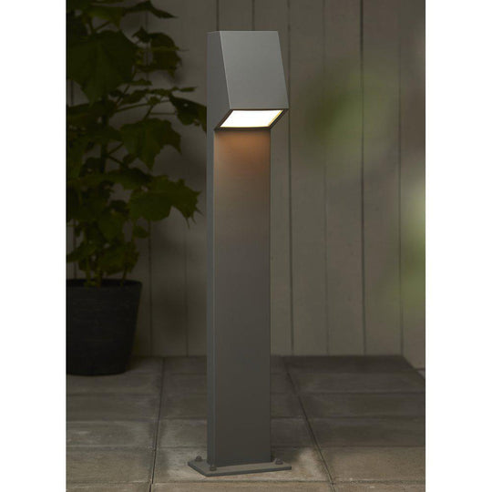 Luton pullert 100 cm m/stikkontakt E27 - Grå-Utebelysning pullert-Pr home of Scandinavia Ab-Grå-Prh__121007-Lightup.no