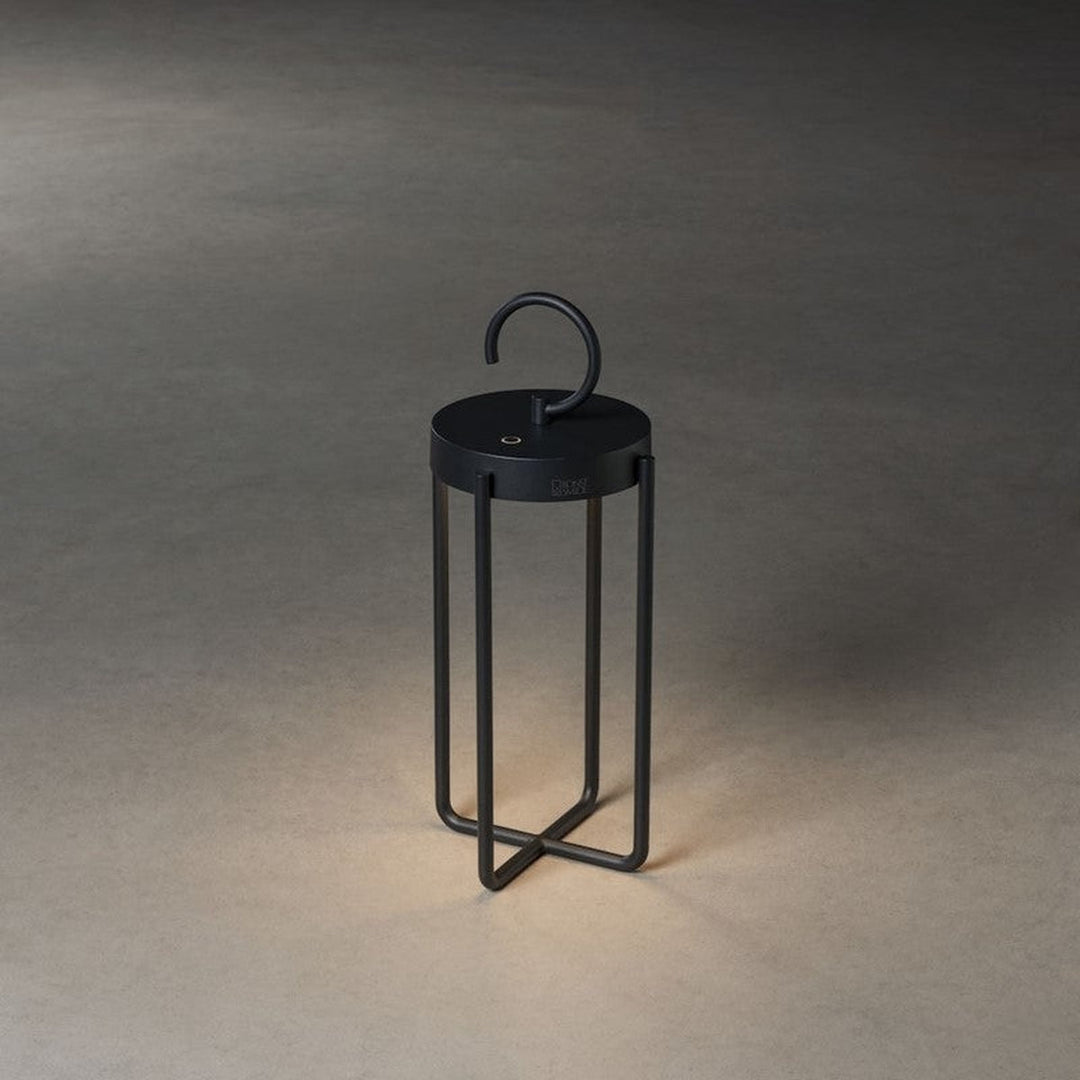 Manorola lanterne bord/gulv 39 cm IP54 oppladbar - Svart-Utebelysning Hagebelysning-Konstsmide-Svart-7820-750-Lightup.no
