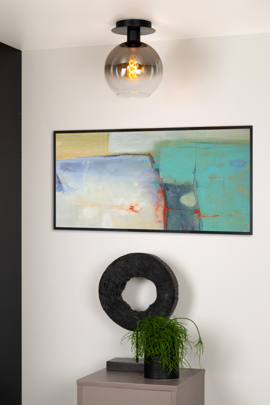 Marius taklampe - røykfarget/Svart-Taklamper-Lucide-Svart / Røyk-LC74114/01/30-Lightup.no