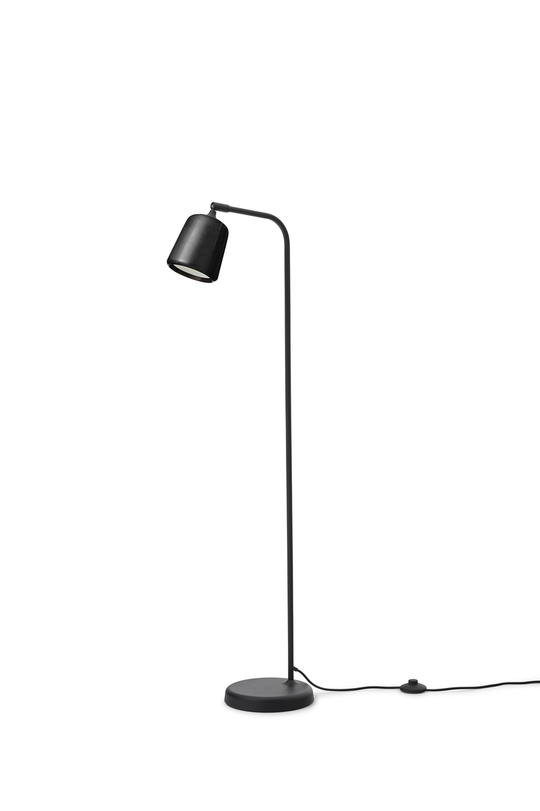 Material Gulvlampe - Svart Marmor-Gulvlamper-New Works-Svart-Nes__21418-Lightup.no