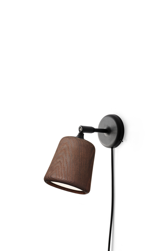 Material Vegglampe - Røkt Eik-Vegglamper-New Works-Eik-Nes__20153-Lightup.no