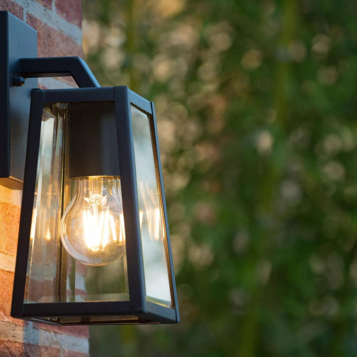 Matsol vegglampe utendørs E27 - Svart-Utebelysning vegg klassisk-Lucide-Svart-lc29828/01/30-Lightup.no