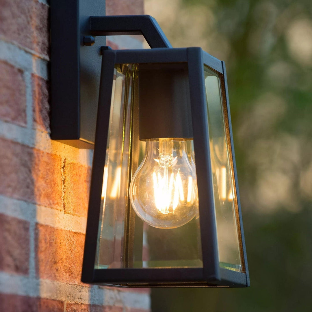 Matsol vegglampe utendørs E27 - Svart-Utebelysning vegg klassisk-Lucide-Svart-lc29828/01/30-Lightup.no