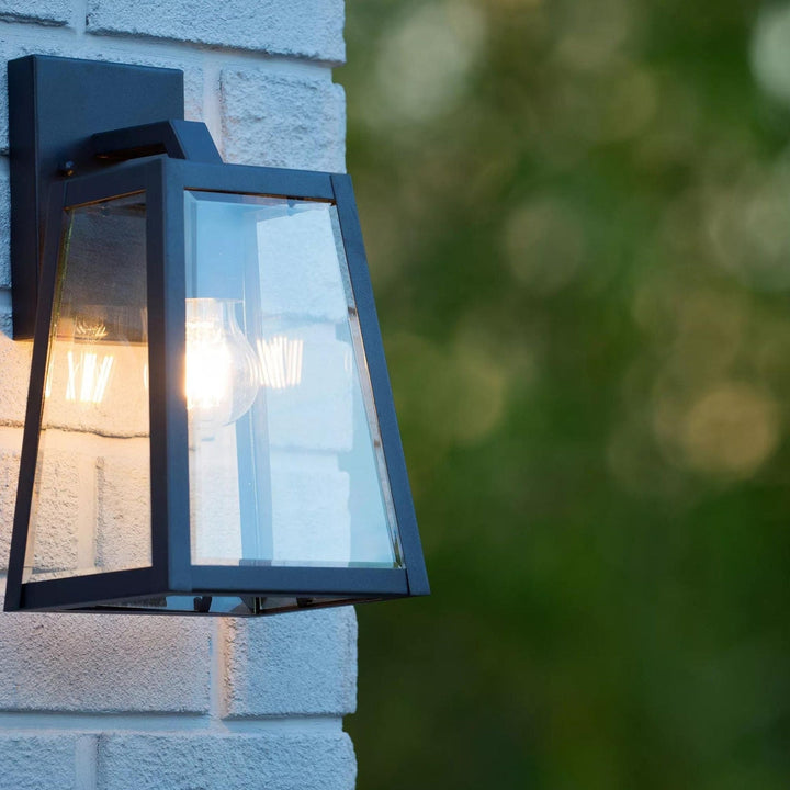 Matsol vegglampe utendørs E27 - Svart-Utebelysning vegg klassisk-Lucide-Svart-lc29829/01/30-Lightup.no